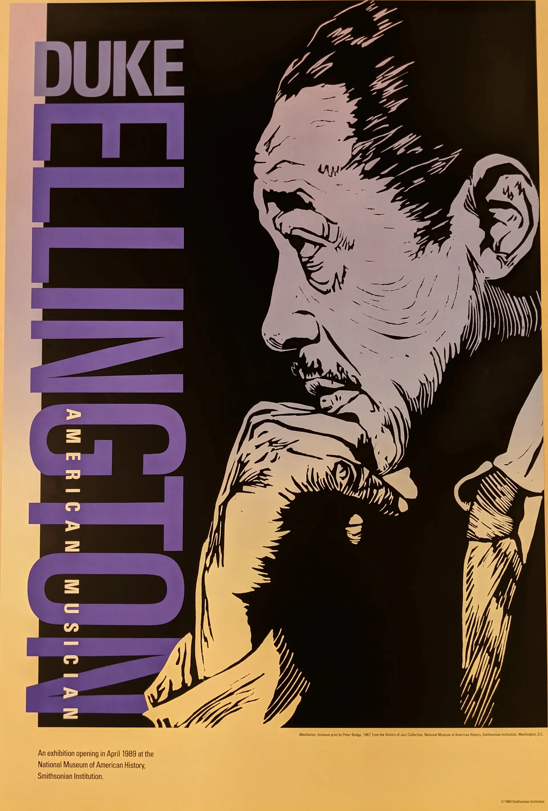 Duke Ellington — Smithsonian exhibition poster (1989)