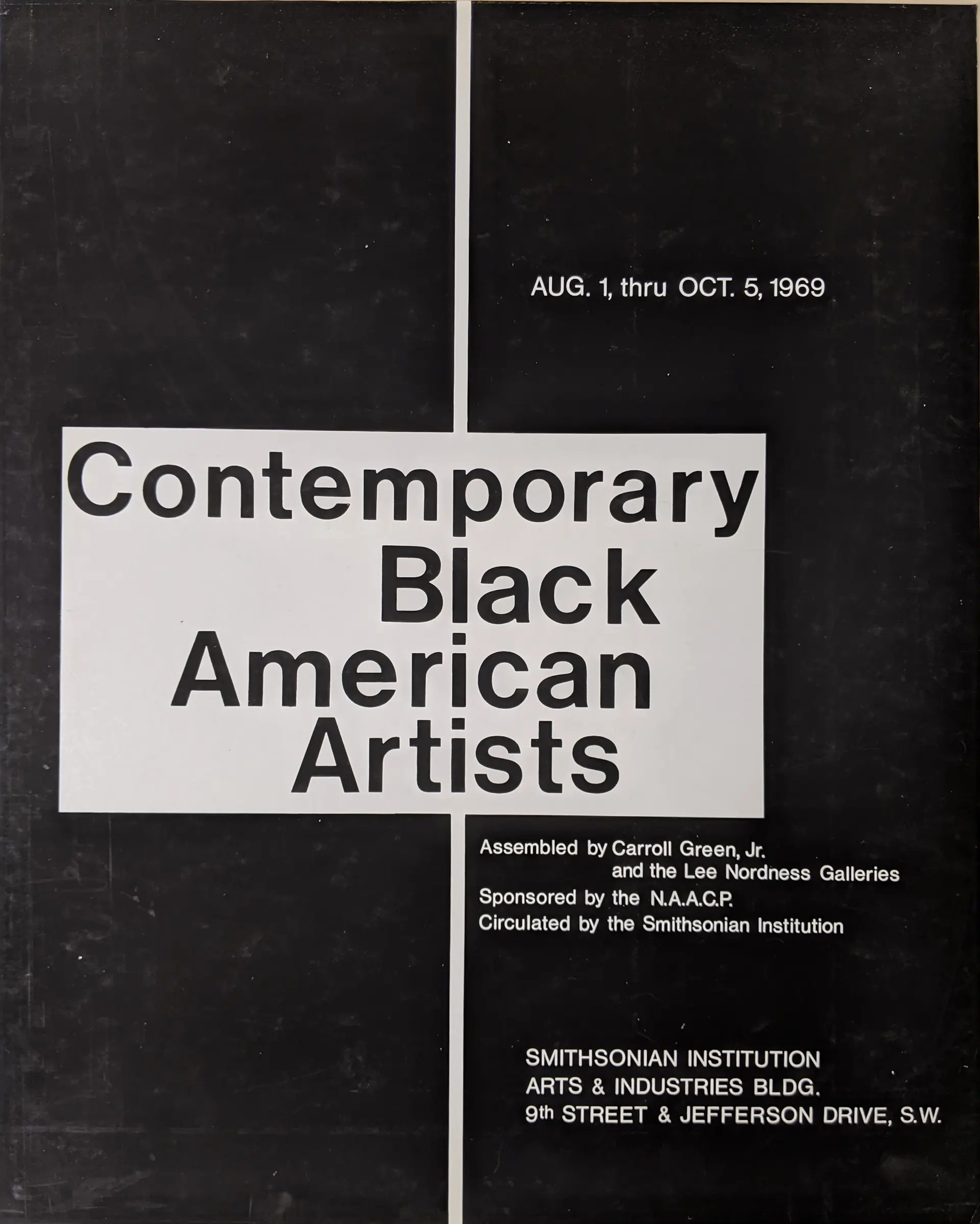Contemporary Black American Artists — Smithsonian exhibition poster (1969)
