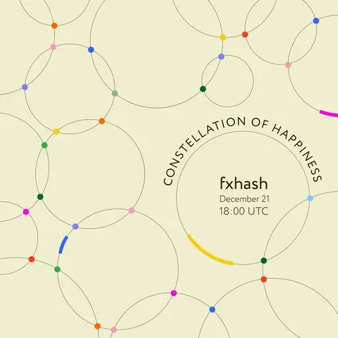 Constellation of Happiness — fxhash event poster