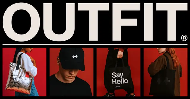 OUTFIT® by ++hellohello — homepage hero banner with product photos