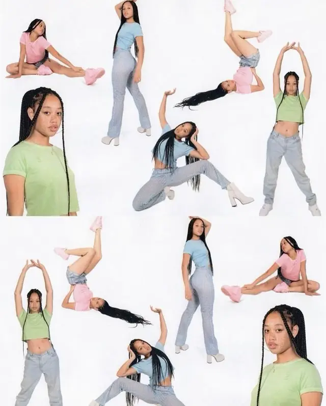 Pastel Y2K Fashion Collage — Crop Tops, Light-Wash Denim & Platforms