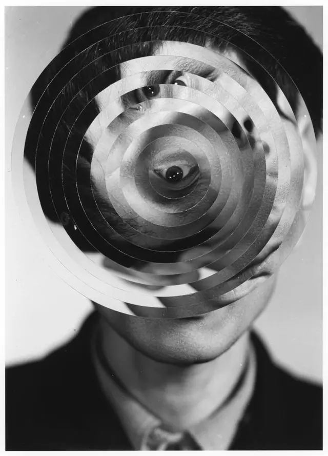 Kensuke Koike — vintage photograph with circular inverted insert (LensCulture)