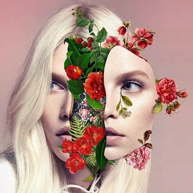 Marcelo Monreal — surreal floral portrait collage