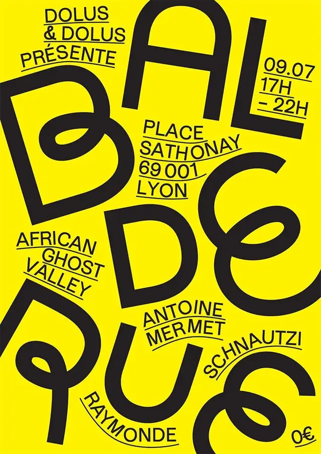 Dolus & Dolus event poster — Place Sathonay, Lyon