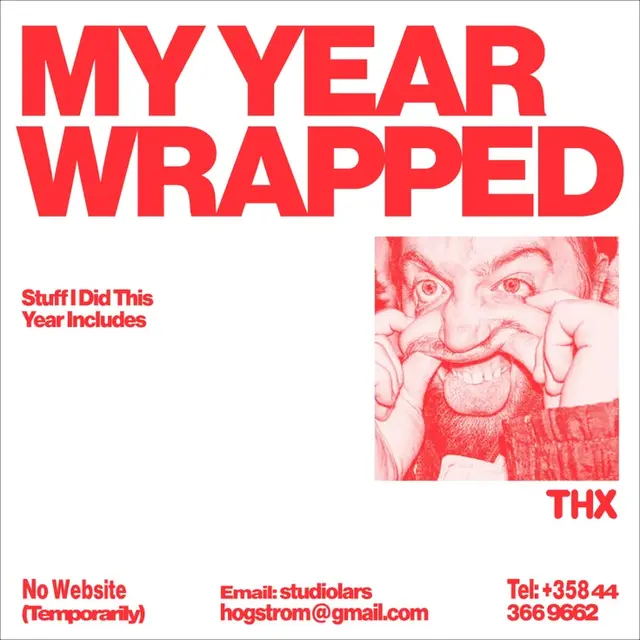 MY YEAR WRAPPED — Red Duotone Year-in-Review Poster