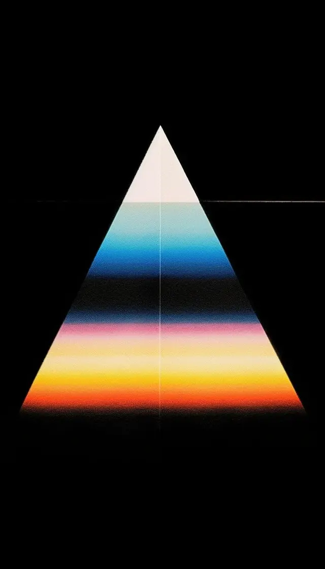 Prismatic Gradient Pyramid Poster