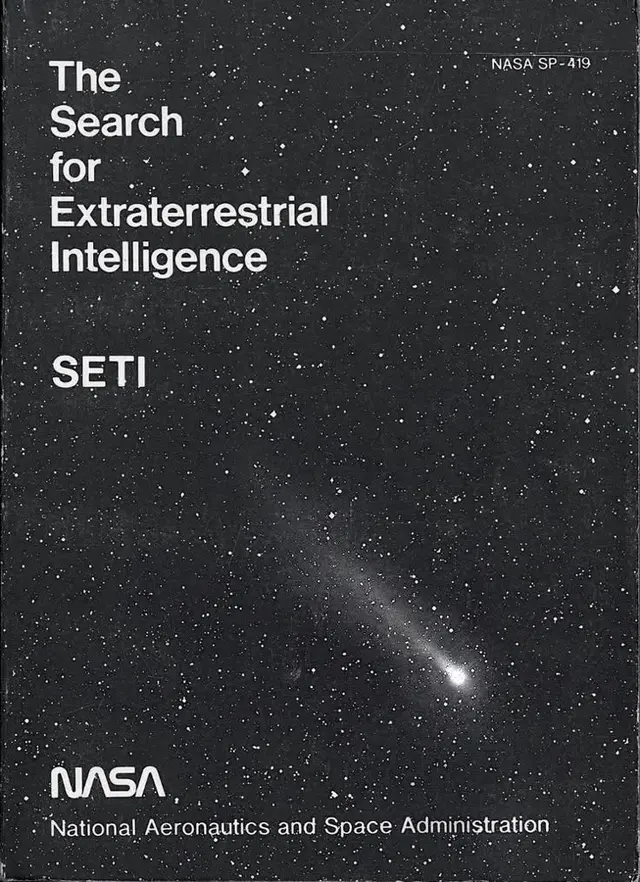 NASA report cover: The Search for Extraterrestrial Intelligence (SETI)