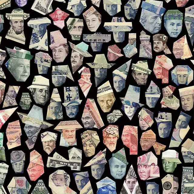 Money Origami — Folded Hat from US $100 Bill by Yosuke Hasegawa
