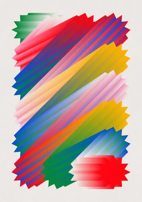 Serrated Gradient Ribbons — Jerry‑Lee Bosmans