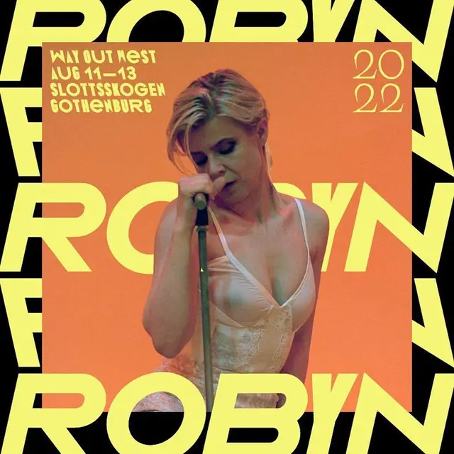 Robyn — Way Out West 2022 festival poster (Gothenburg)