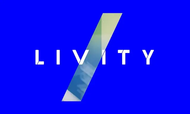 Livity rebrand stationery — pastel editorial-inspired business cards