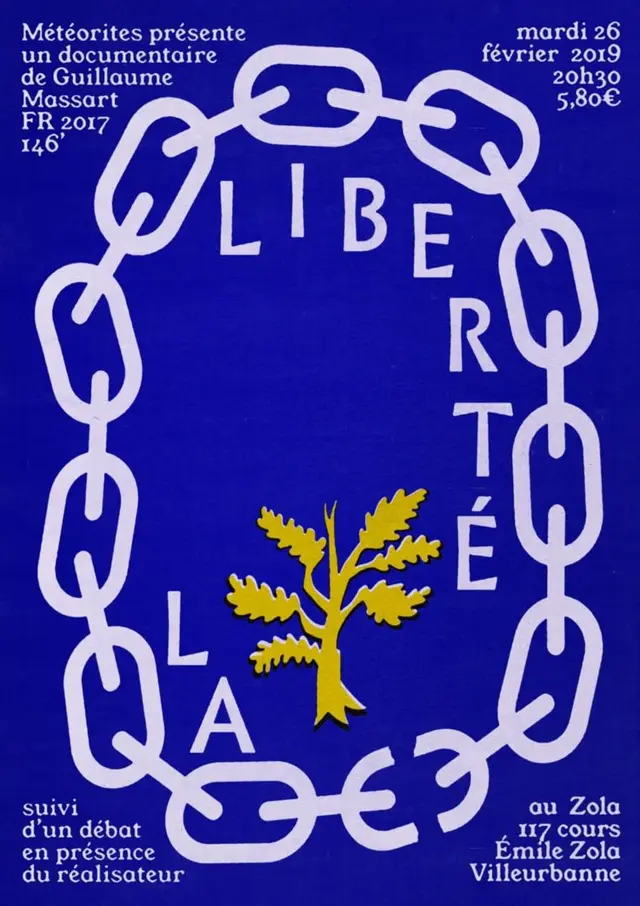 La Liberté — French screening poster for Guillaume Massart documentary