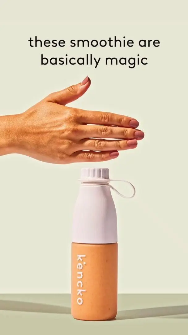 Kencko instant smoothie bottle — minimalist product shot