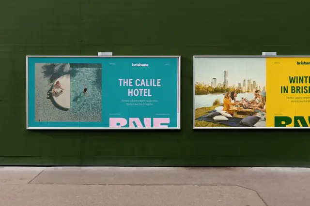 Brisbane city brand billboards — Bigfish campaign