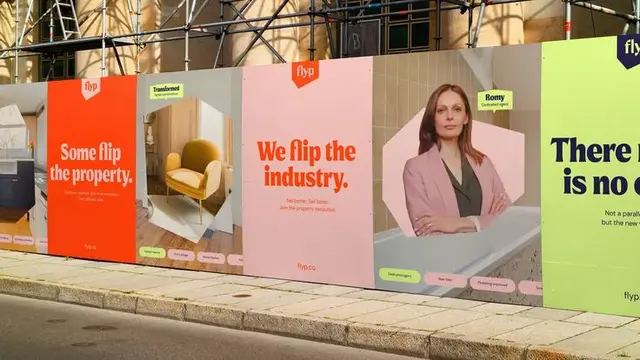 Flyp rebranding — Deia & DM Sans typographic identity