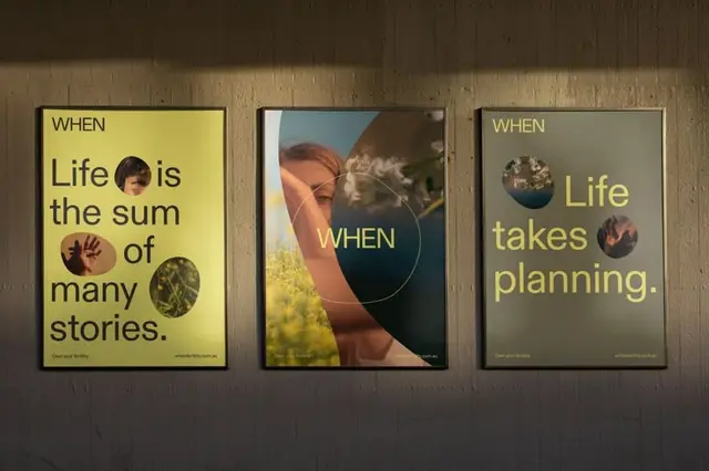 When — outdoor billboard branding for at-home egg count test by Universal Favourite
