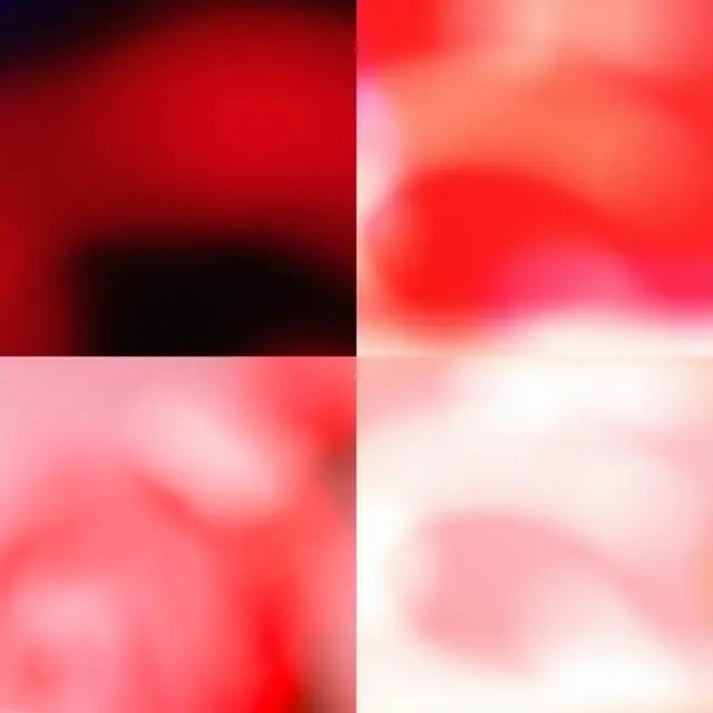 LG new identity — white circular 'face' mark on red gradient (Keep a Straight Face)