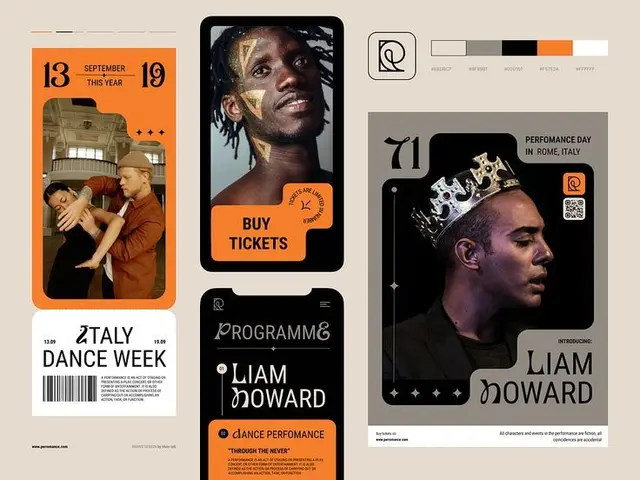 Editorial spread: 'Year of the Tiger' poster series — bold geometric tiger posters