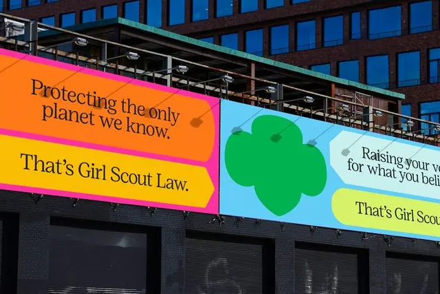 Girl Scouts logo refresh — trefoil simplification by COLLINS