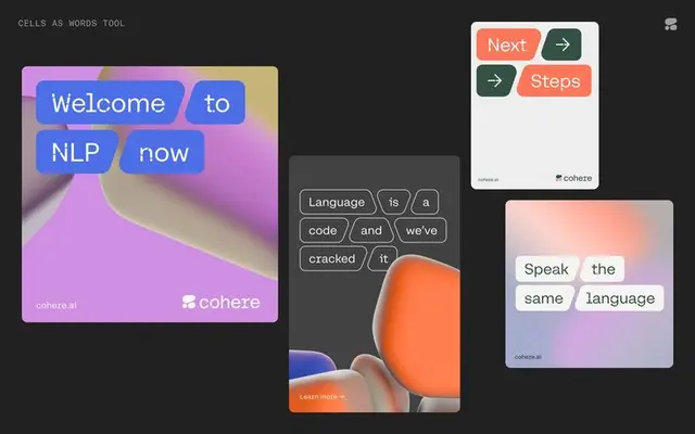 Cohere logo redesign — before and after (Pentagram)
