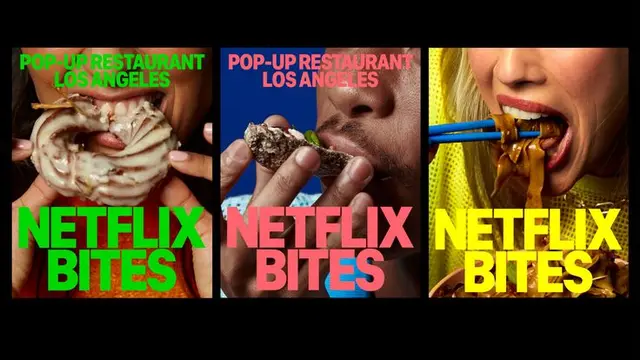 Netflix Bites — Pop-Up Restaurant Branding Posters (New Studio)