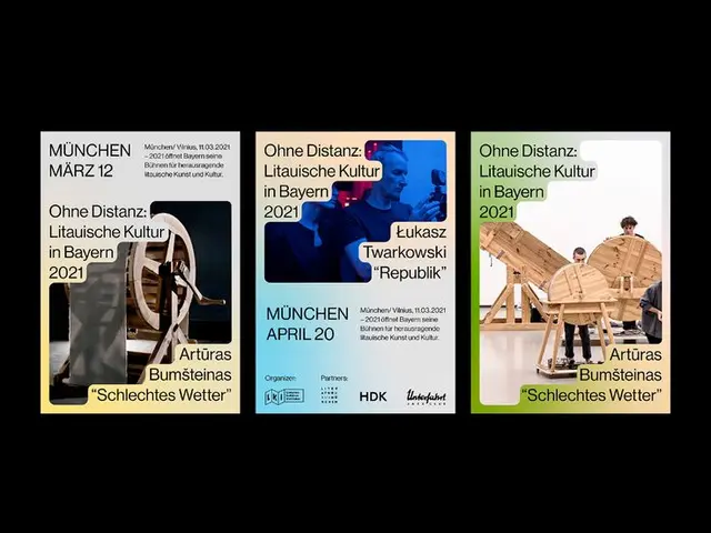 Ohne Distanz: Litauische Kultur in Bayern — event poster series (2021)
