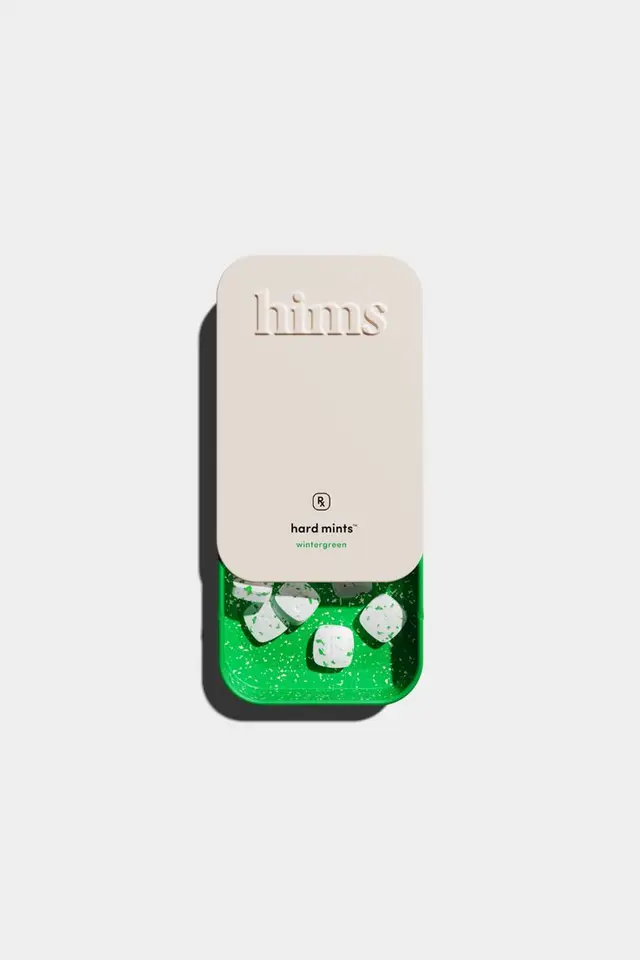 Hims Hard Mints — Matte Embossed Tin Packaging