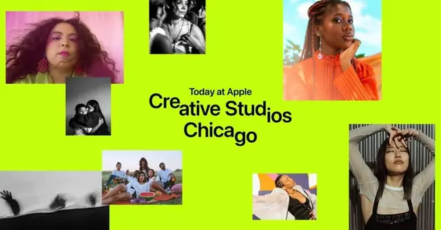 Today at Apple Creative Studios — Chicago promotional collage