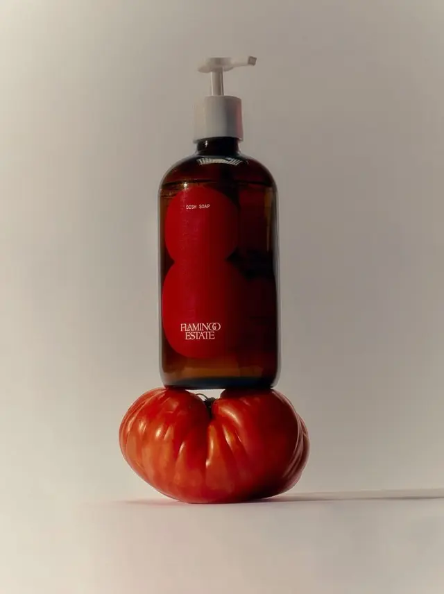 Flamingo Estate Heirloom Tomato Dish Soap — 12 fl oz aluminum pump bottle
