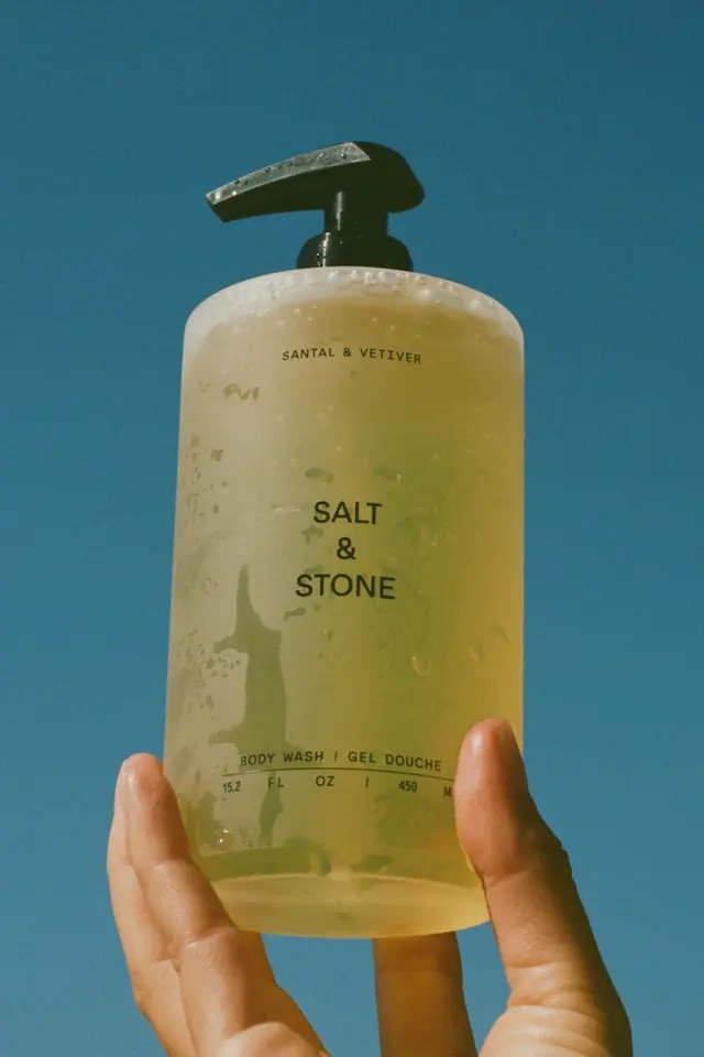 Salt & Stone Santal & Vetiver Antioxidant Body Wash — outdoor product shot