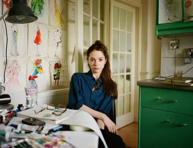 Bedroom studio portrait of a young musician with synthesizers — Alice Zoo (BBC News)