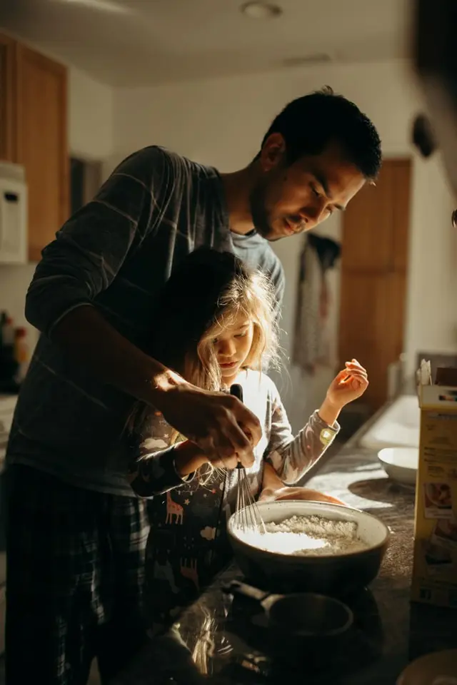Breakfast at Home: Father and Daughter Making Pancakes | Joe+Kathrina