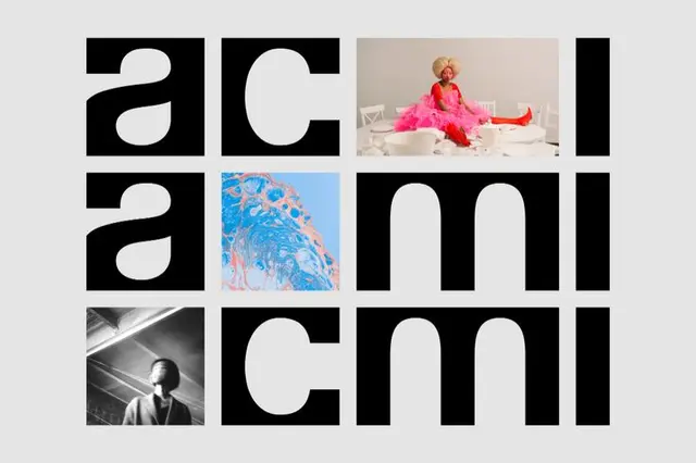 ACMI — rounded and squared black wordmarks (identity by North)