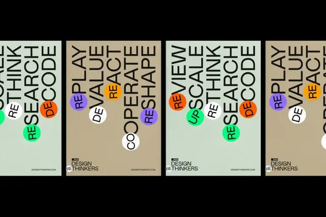 DesignThinkers conference identity — Bruce Mau Design (RGD wordmark)