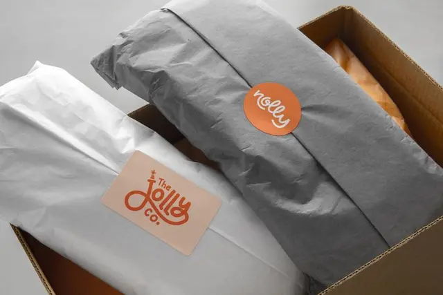Custom Paper Sticker Sheets — Single Design (orange “nolly” sample)