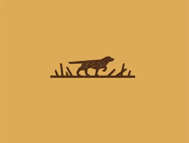 Hunting — Distressed Dog Silhouette (Dribbble)