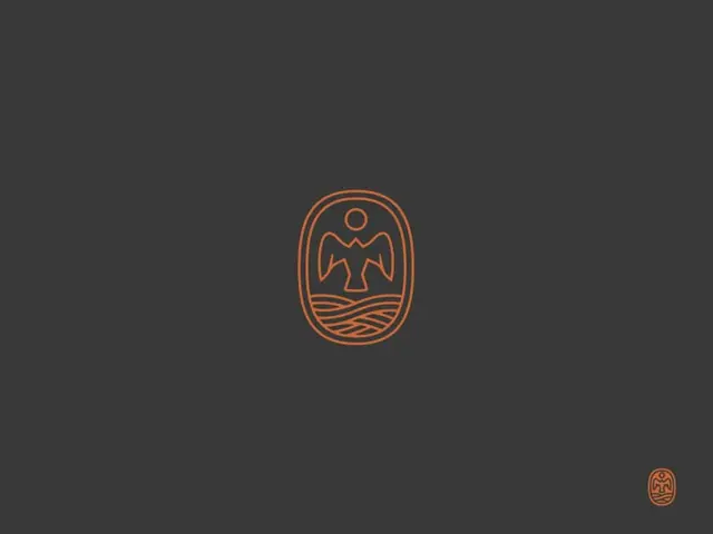 Kestrel — monoline orange emblem