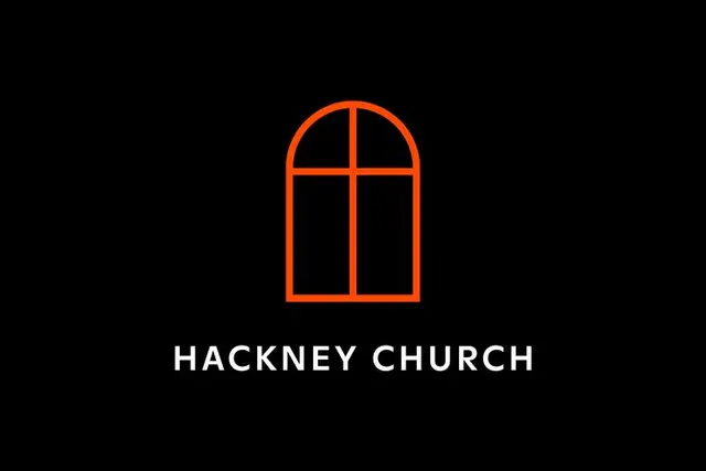 Hackney Church identity by OMSE — arched window logo variations