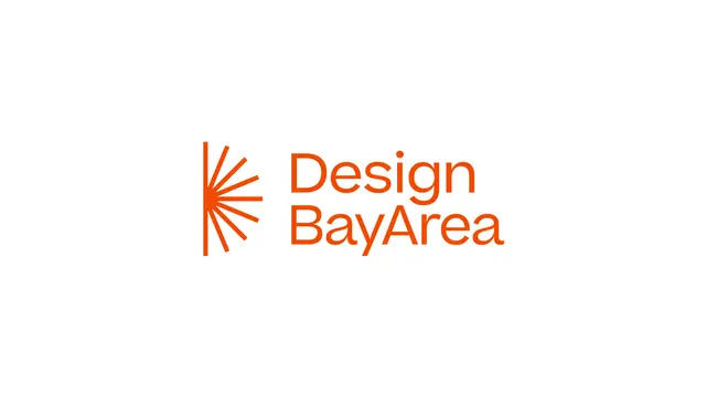 Design Bay Area — new orange radial 'D' logo and wordmark by Mucho
