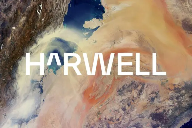 Harwell — new wordmark and identity by dn&co (before & after)