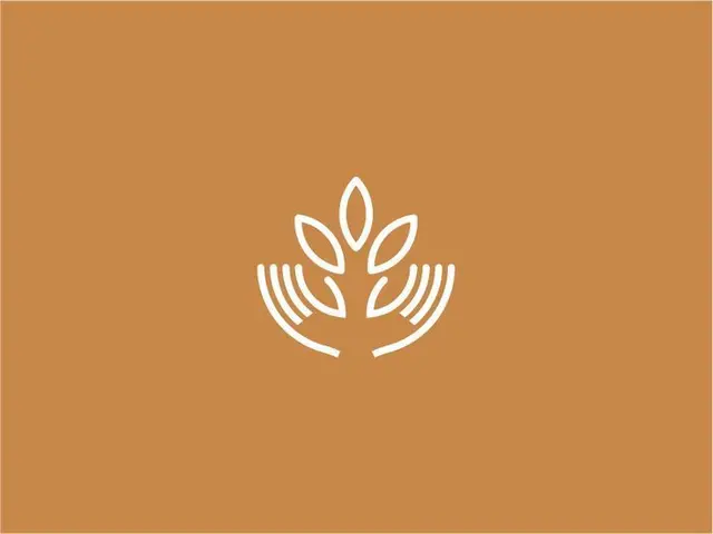 Tlali — minimal monoline plant and cupping-hands logo on terracotta field