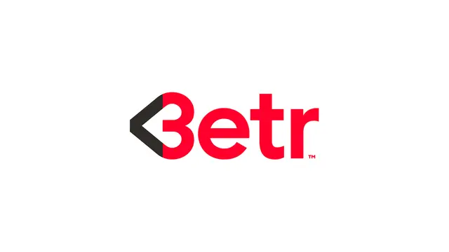 Betr wordmark — red & black logo by Jones Knowles Ritchie