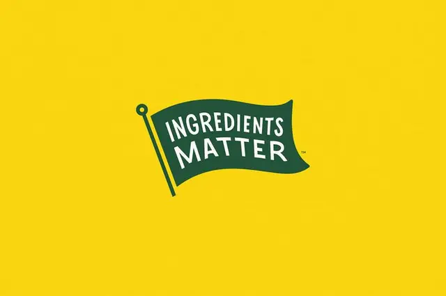 Ingredients Matter — Colorful Laundry Soap Powder Packaging on Yellow Background