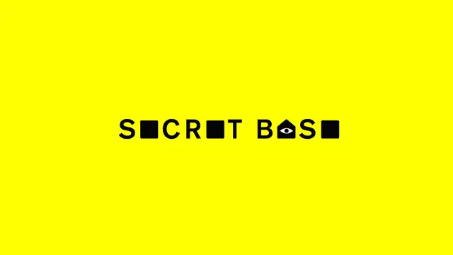 Secret Base — New Wordmark and Logo on Bright Yellow