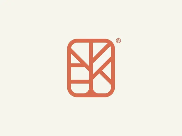 Autumn Tree — terracotta geometric logo mark