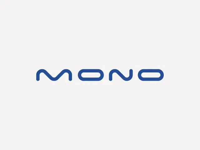 MONO — Rounded geometric blue wordmark