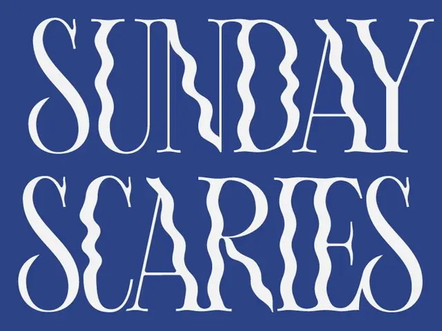Sunday Scaries — Distorted Serif Typographic Poster