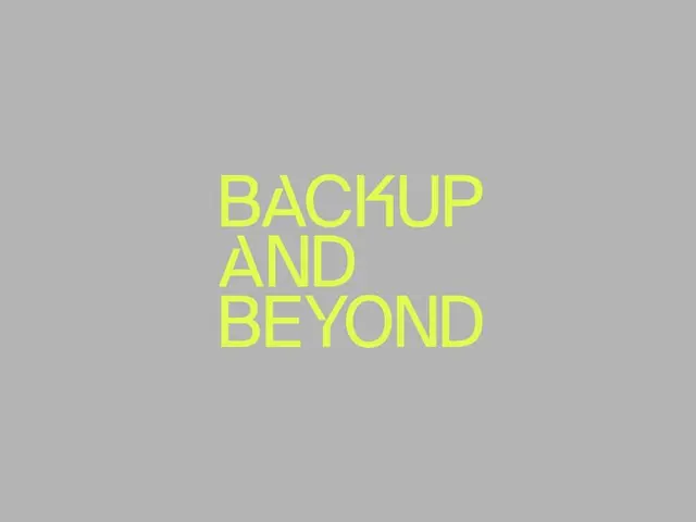 Backup and Beyond — Minimal Typographic Poster