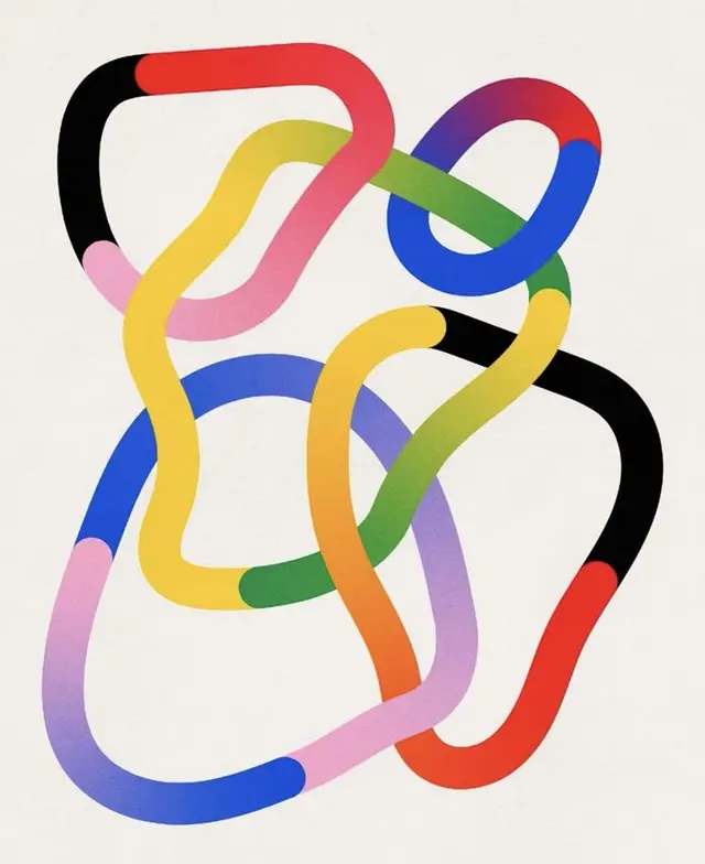 Interlocking Multicolor Ribbon Loops — Abstract Poster