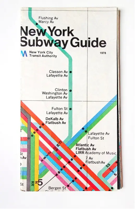 1978 New York Subway Guide — New York City Transit Authority cover